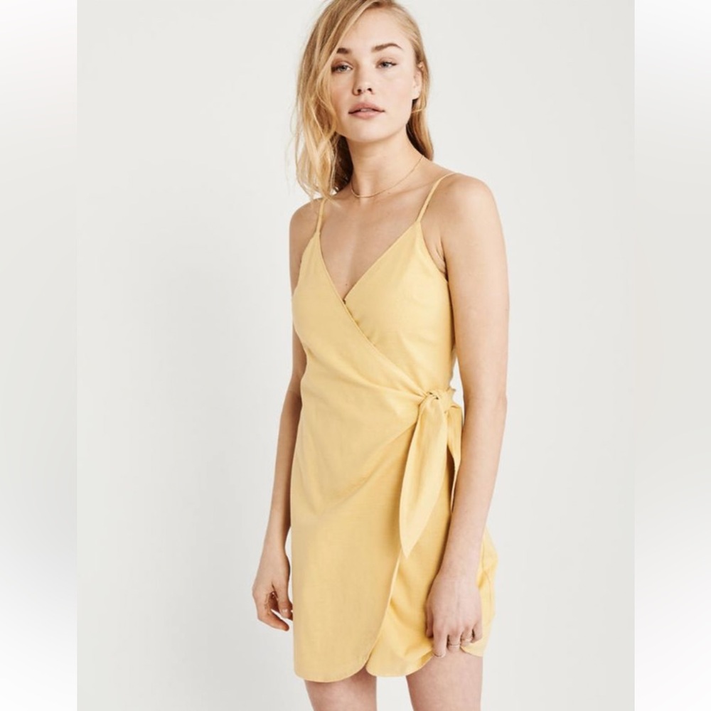 Abercrombie & Fitch Yellow Mini Dress